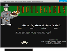Tablet Screenshot of bootleggerspizzeria.com